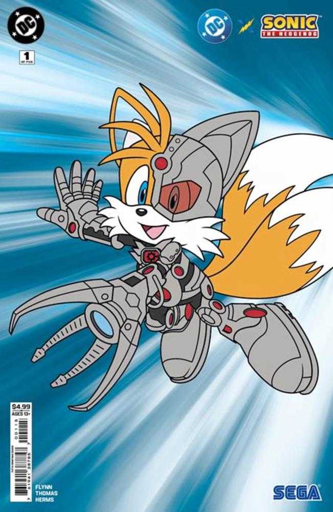 DC X Sonic The Hedgehog #1 (Of 5) 5th Print Cyborg Card Stock Cover | Dragon's Lair Comics and Fantasy Houston TX