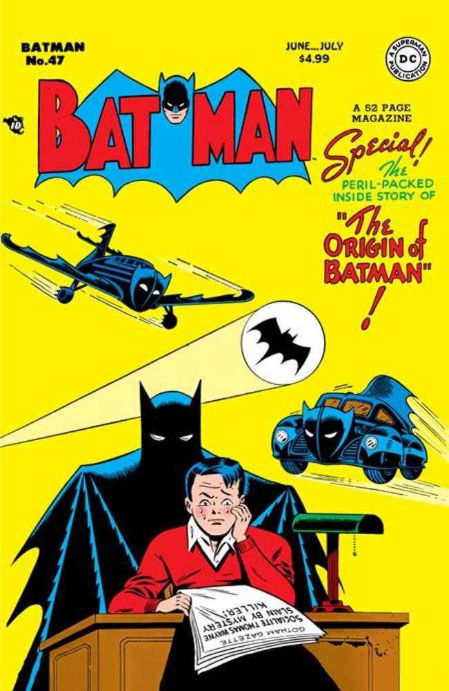Batman #47 Facsimile Edition Cover A Bob Kane | Dragon's Lair Comics and Fantasy Houston TX