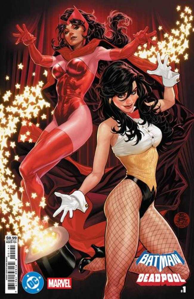 DC Marvel Batman Deadpool #1 (One Shot) Cover D Mark Brooks Zatanna Scarlet Witch Card Stock Variant | Dragon's Lair Comics and Fantasy Houston TX