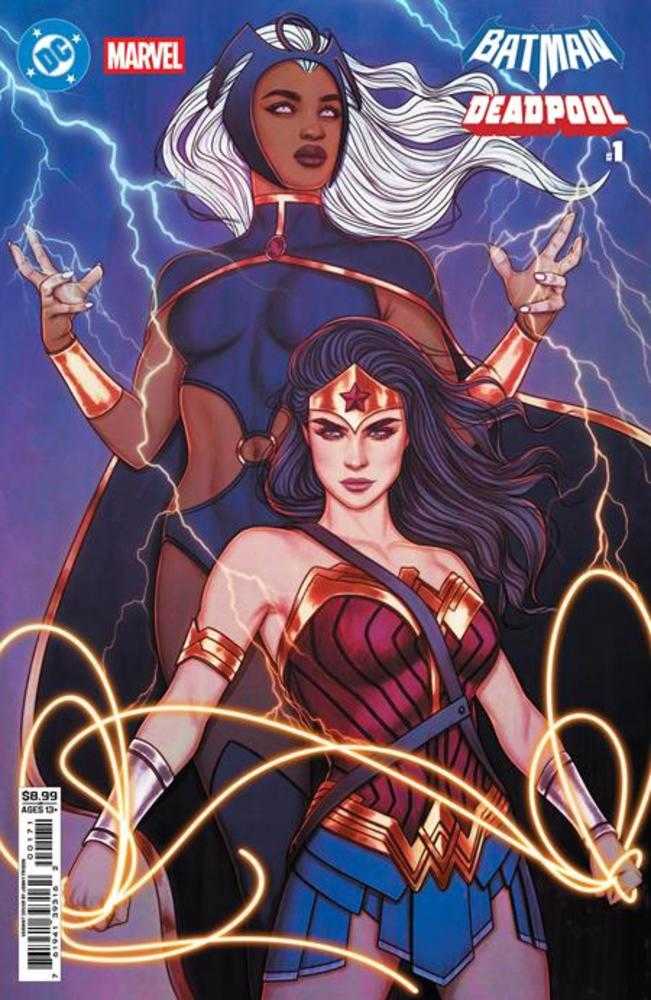 DC Marvel Batman Deadpool #1 (One Shot) Cover H Jenny Frison Wonder Woman Storm Card Stock Variant | Dragon's Lair Comics and Fantasy Houston TX
