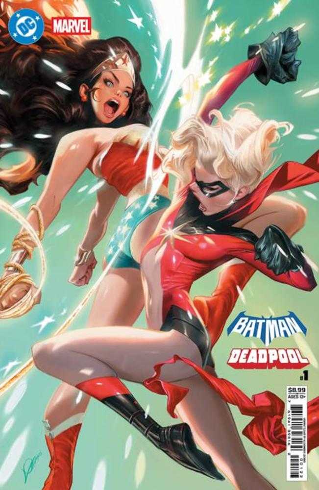 DC Marvel Batman Deadpool #1 (One Shot) Cover L Alexander Lozano Wonder Woman Ms Marvel Card Stock Variant | Dragon's Lair Comics and Fantasy Houston TX