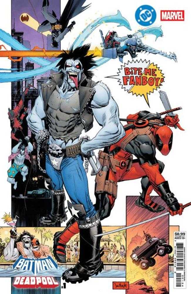 DC Marvel Batman Deadpool #1 (One Shot) Cover M Sean Gordon Murphy Lobo Deadpool Card Stock Variant | Dragon's Lair Comics and Fantasy Houston TX