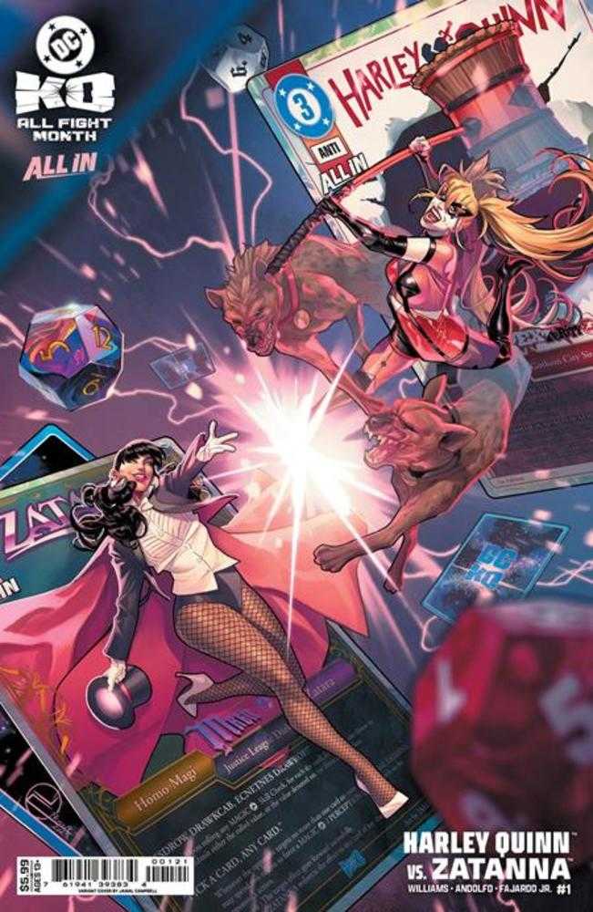 DC K.O. Harley Quinn vs Zatanna #1 (One Shot) Cover C Jamal Campbell Card Stock Variant | Dragon's Lair Comics and Fantasy Houston TX