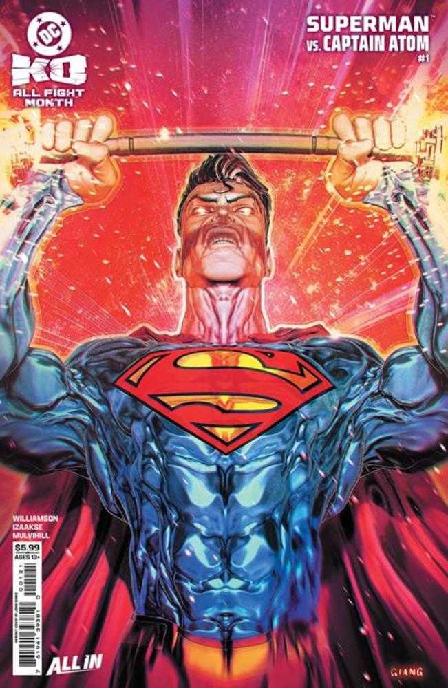 DC K.O. Superman vs Captain Atom #1 (One Shot) Cover B John Giang Card Stock Variant | Dragon's Lair Comics and Fantasy Houston TX