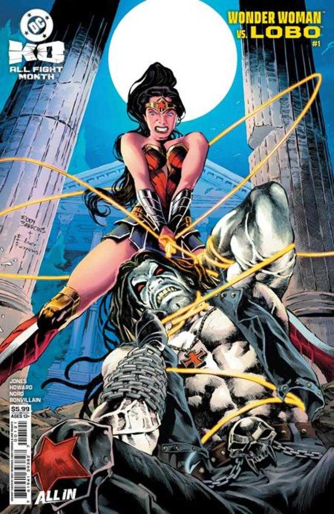 DC K.O. Wonder Woman vs Lobo #1 (One Shot) Cover E Eddy Barrows Card Stock Variant | Dragon's Lair Comics and Fantasy Houston TX