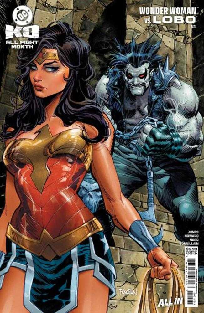 DC K.O. Wonder Woman vs Lobo #1 (One Shot) Cover B Dan Panosian Card Stock Variant | Dragon's Lair Comics and Fantasy Houston TX