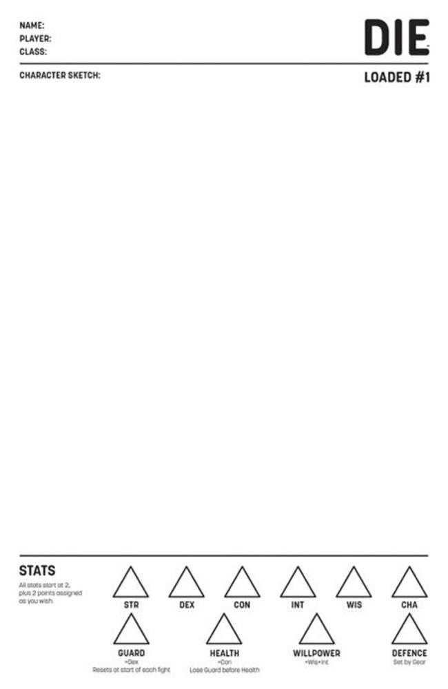 Die Loaded #1 Cover D Blank Sketch Variant (Mature) | Dragon's Lair Comics and Fantasy Houston TX