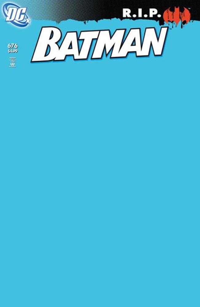 Batman #676 Facsimile Edition Cover C Blank Card Stock Variant | Odin's Place