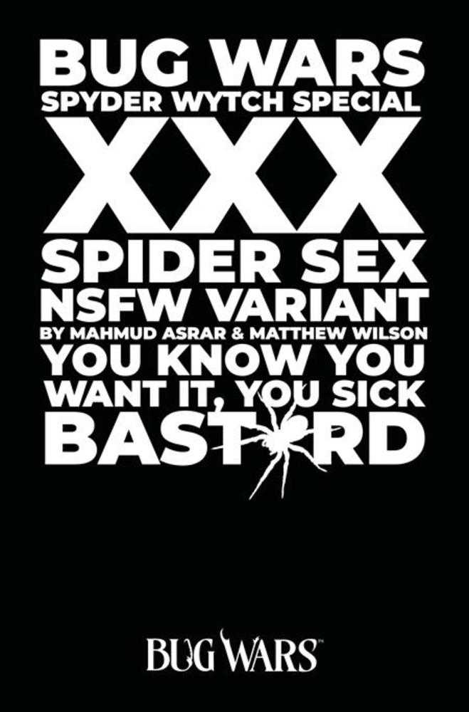 Bug Wars The Spyder Wytch Special (One Shot) Cover B Mahmud Asrar & Matthew Wilson Nsfw Polybagged Variant (Mature) | Odin's Place