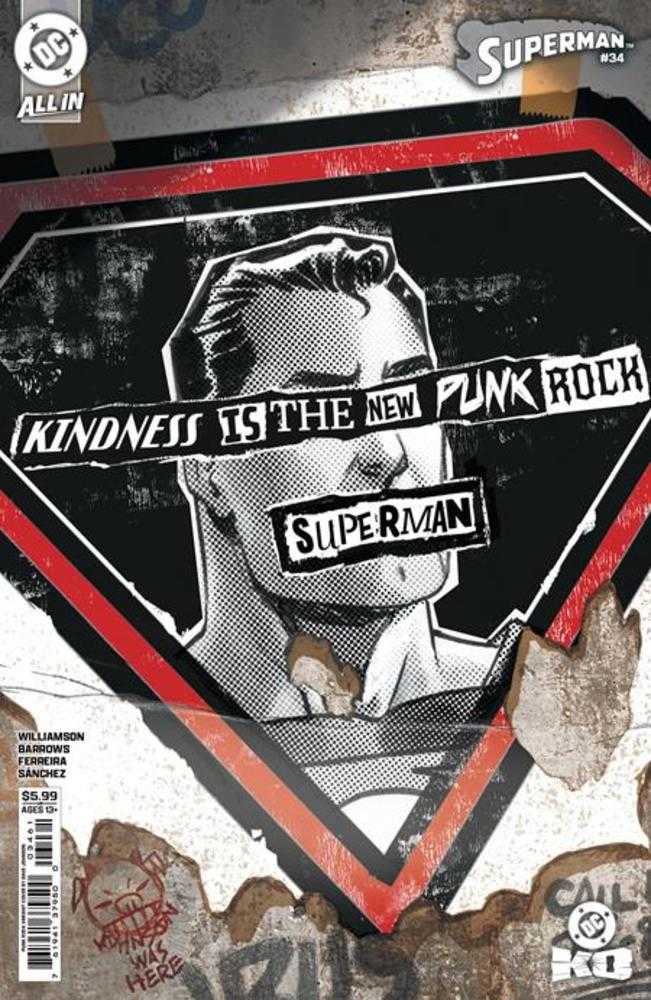 Superman #34 Cover F Dave Johnson Punk Rock Card Stock Variant (DC K.O.) | Odin's Place