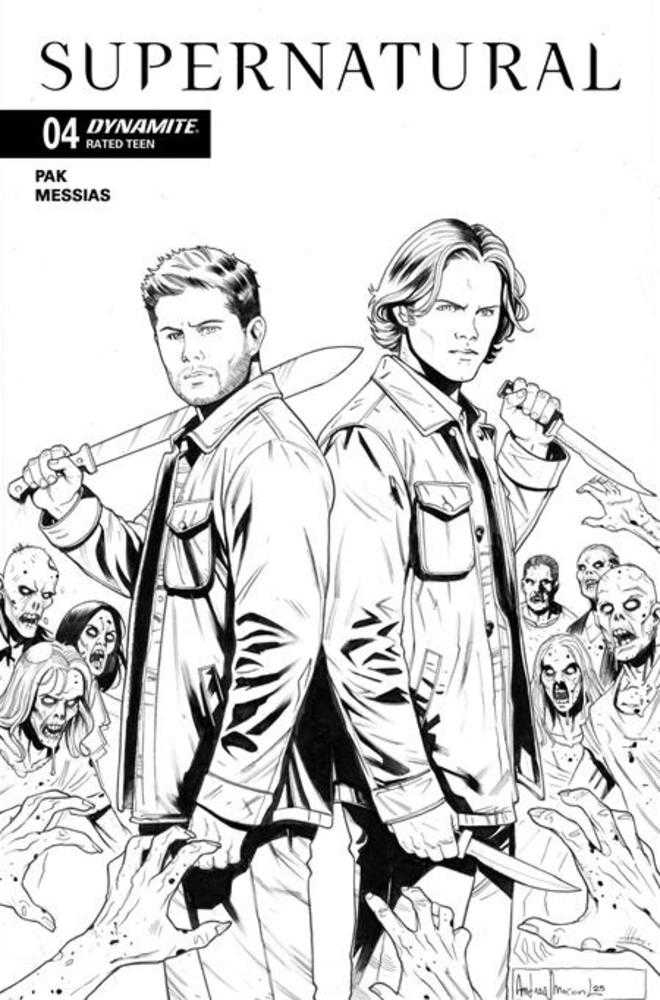 Supernatural #4 Cover F 1 in 10 Andrea Broccardo Line Art Variant | Odin's Place