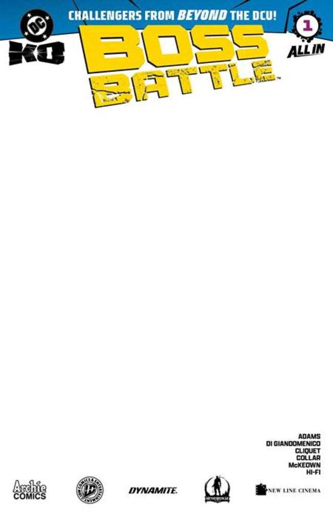 DC K.O. Boss Battle #1 (One Shot) Cover H Blank Card Stock Variant | Odin's Place