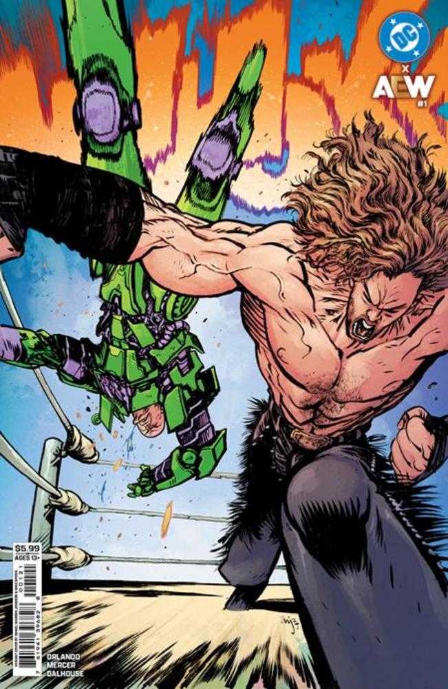DC X Aew #1 (Of 2) Cover B Daniel Warren Johnson Card Stock Variant | Odin's Place