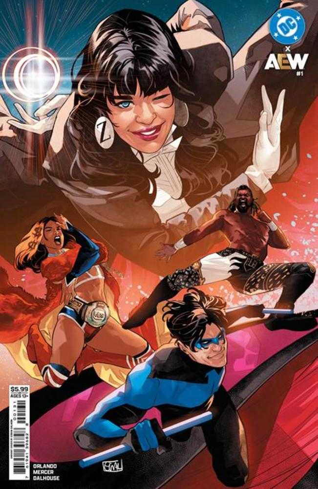 DC X Aew #1 (Of 2) Cover C Edwin Galmon Card Stock Variant | Odin's Place