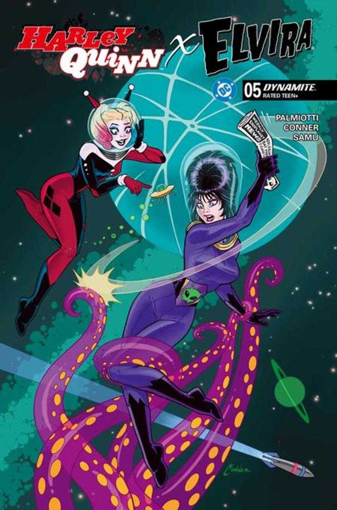 Harley Quinn X Elvira #5 Cover A Amanda Conner Tentacles | Odin's Place