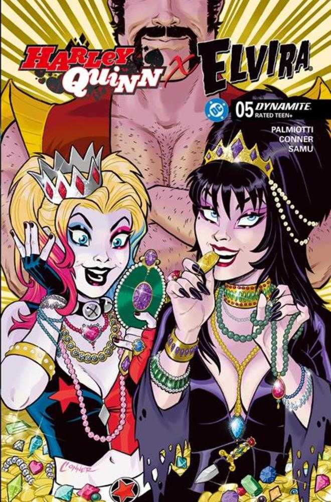Harley Quinn X Elvira #5 Cover H 1 in 10 Amanda Conner Jewels Variant | Odin's Place