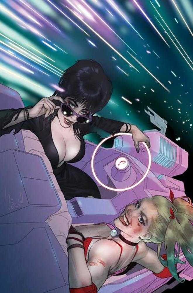 Harley Quinn X Elvira #5 Cover I 1 in 10 Ben Caldwell Full Art Variant | Odin's Place