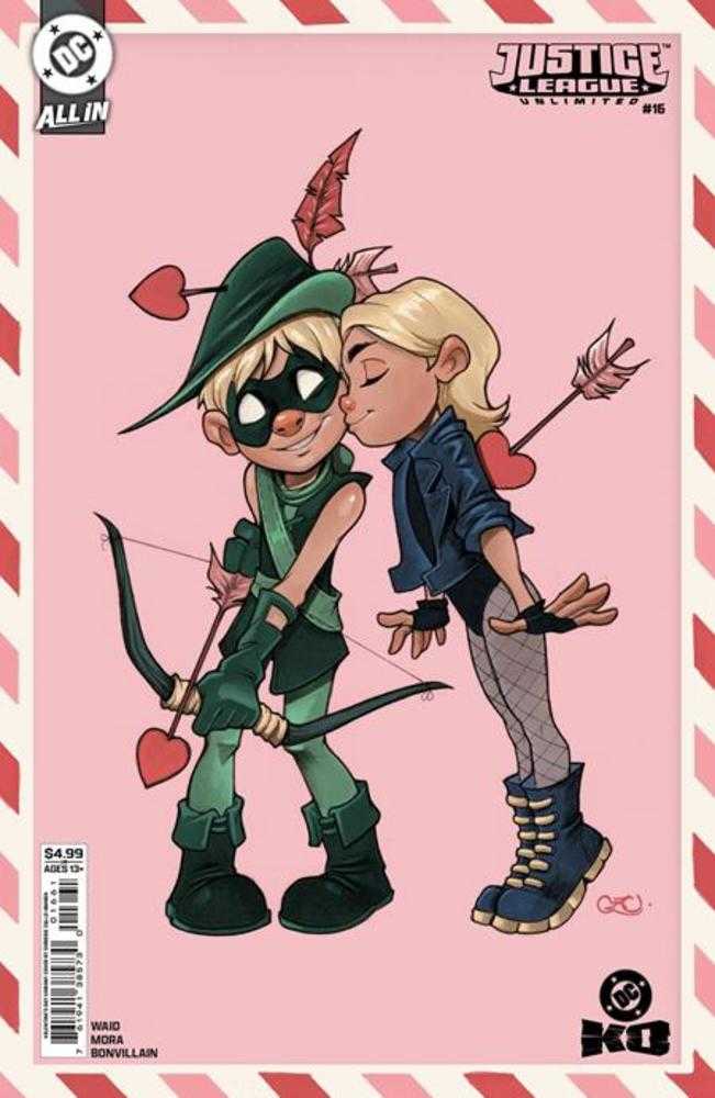 Justice League Unlimited #16 Cover F Chrissie Zullo Valentines Day Card Stock Variant (DC K.O.) | Odin's Place