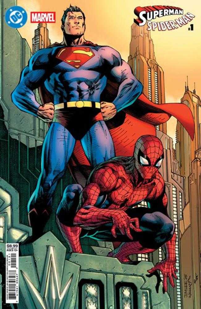 DC Marvel Superman Spider-Man #1 (One Shot) Cover B Jim Lee Card Stock Variant | Odin's Place