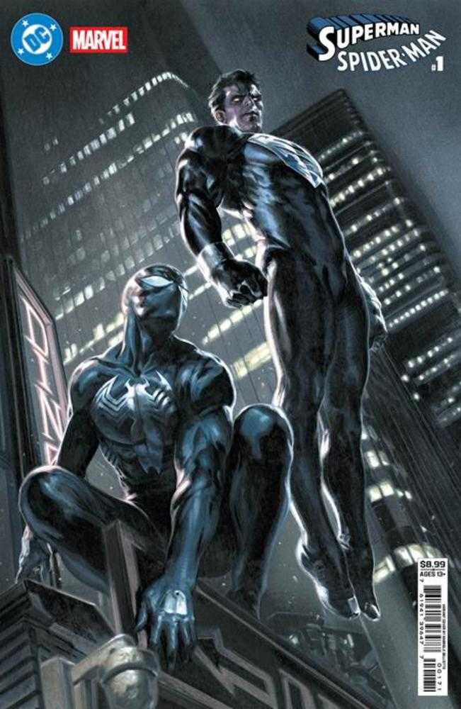 DC Marvel Superman Spider-Man #1 (One Shot) Cover G Gabriele Dell Otto Superman Black & Spider-Man Black Card Stock Variant | Odin's Place