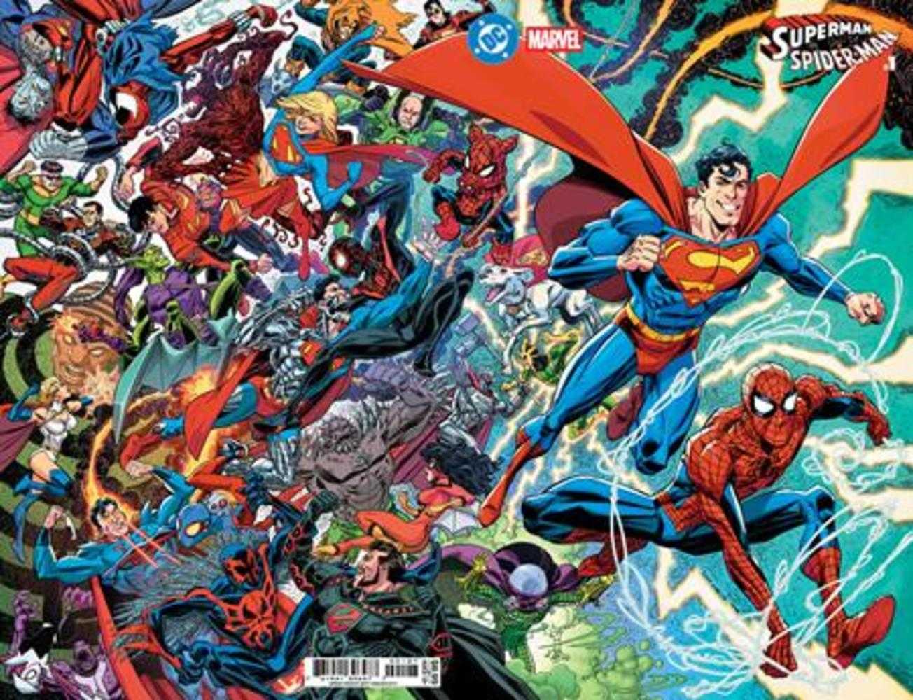 DC Marvel Superman Spider-Man #1 (One Shot) Cover O Scott Koblish Supermans & Spider Mans Card Stock Variant | Odin's Place