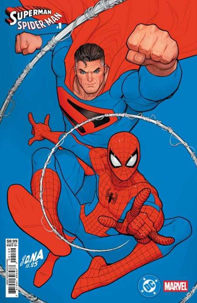 DC Marvel Superman Spider-Man #1 (One Shot) Cover Q David Nakayama Kingdom Come Superman & Spider-Man Card Stock Variant | Odin's Place