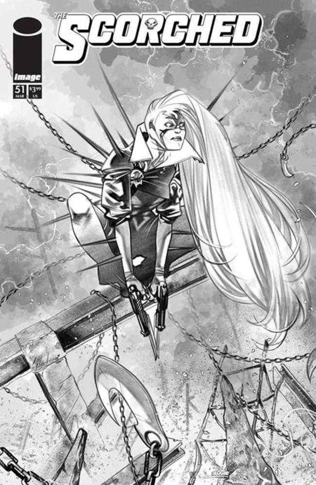 Spawn Scorched #51 Cover B Ig Guara Black & White Variant | Odin's Place