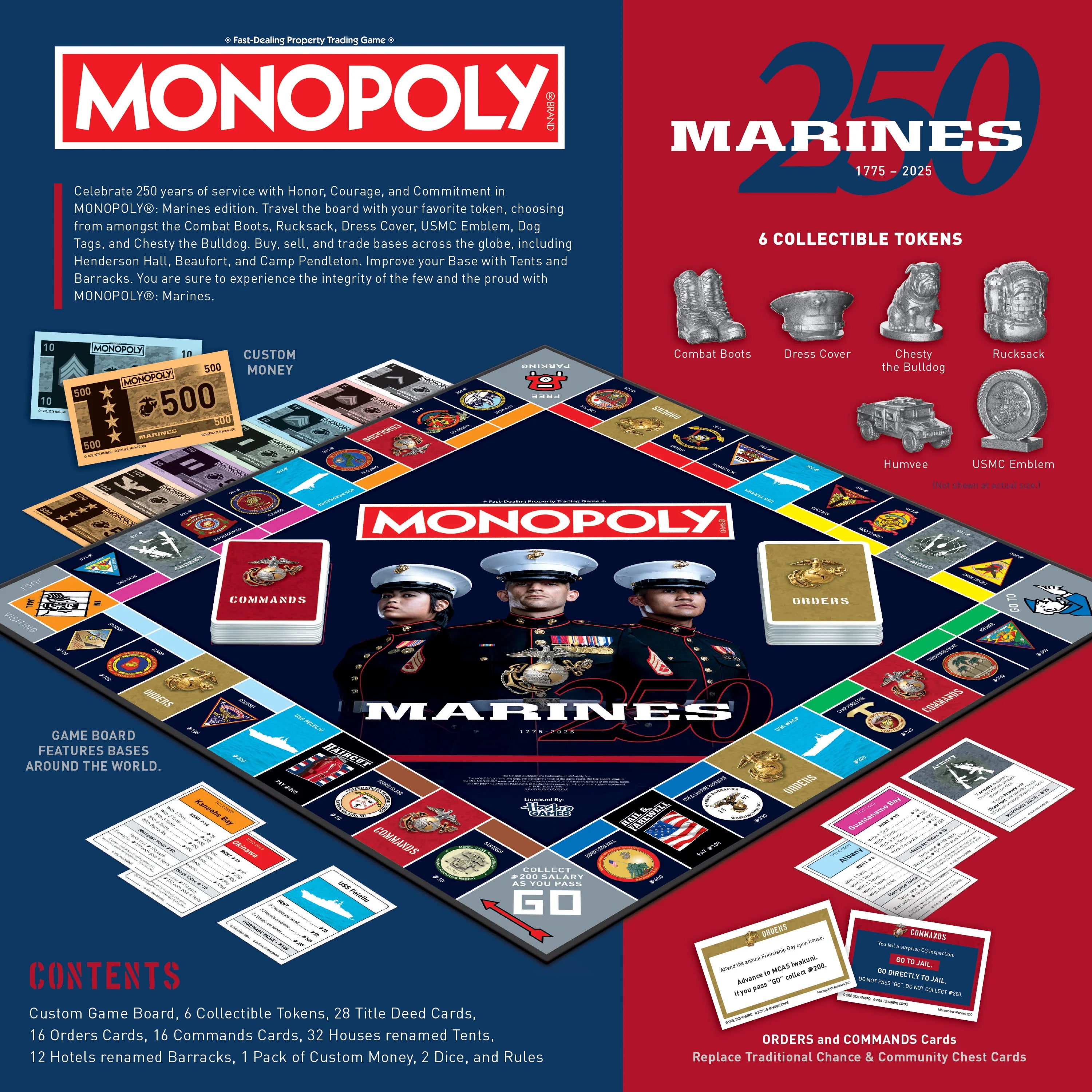 Monopoly: Marines 250th Anniversary | Dragon's Lair Comics and Fantasy Houston TX