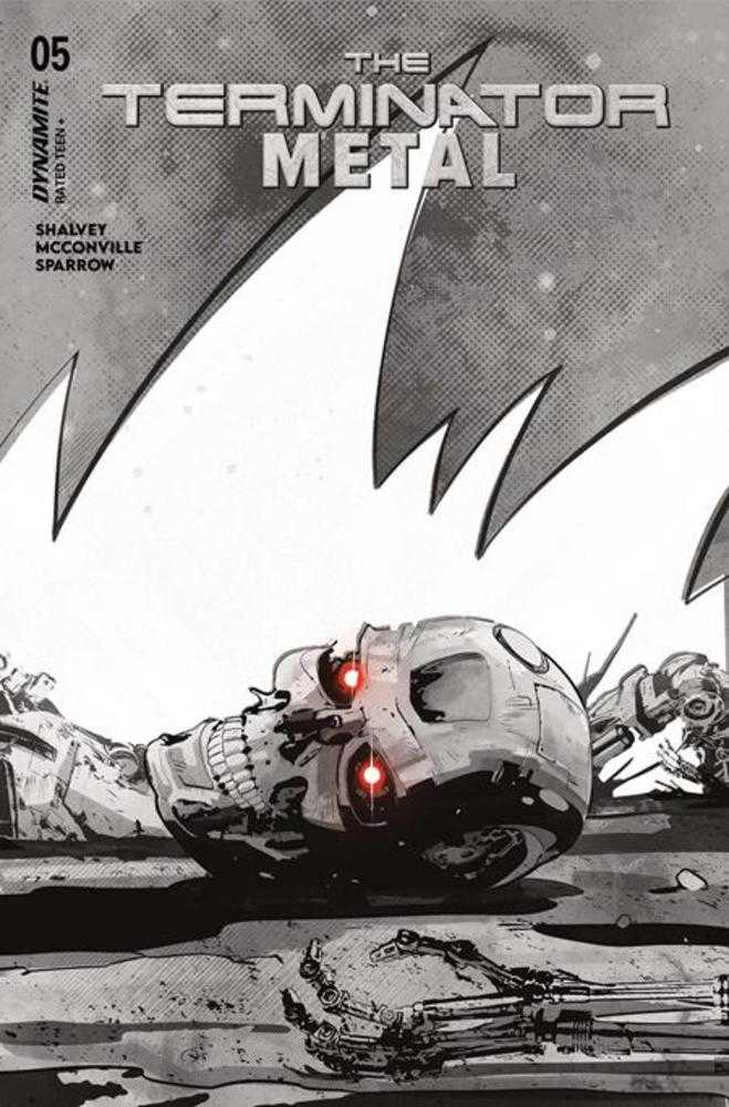 Terminator Metal #5 Cover J Inc 1:5 Sebastian Piriz Black & White Trade Dress Variant | Odin's Place