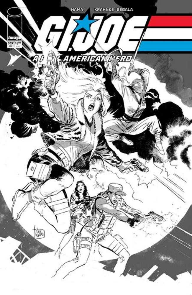 G.I. Joe A Real American Hero #327 Cover B Lee Weeks Black & White Variant | Odin's Place