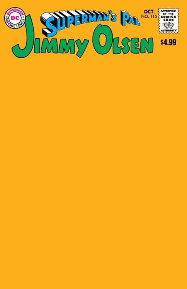 Supermans Pal Jimmy Olsen #115 Facsimile Edition Cover B Blank Card Stock Variant | Odin's Place