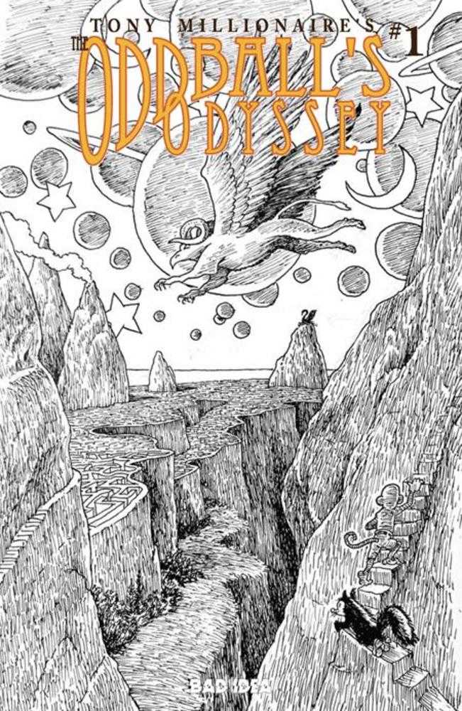 Oddballs Odyssey #1 (One Shot) Cover F Inc 1:20 Tony Millionaire Black & White Variant | Odin's Place