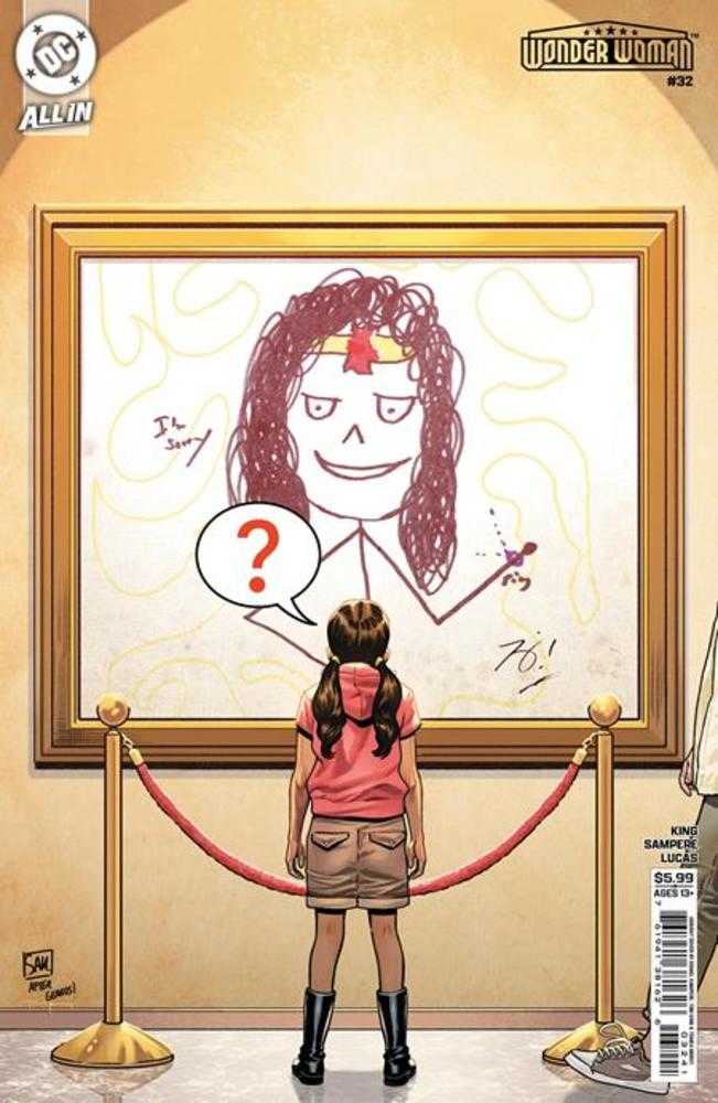 Wonder Woman #32 Cover D Daniel Sampere & Tom King April Fools Card Stock Variant | Odin's Place