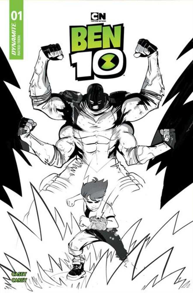 Ben 10 #1 Cover K Inc 1:15 Sebastian Piriz Line Art Variant | Odin's Place