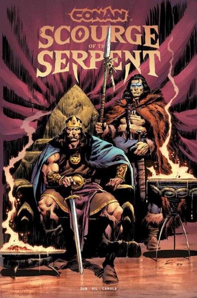 Conan The Barbarian Scourge Of The Serpent TPB Volume 01 Direct Market Edition Roberto De La Torre Throne Cover (Mature) | Odin's Place