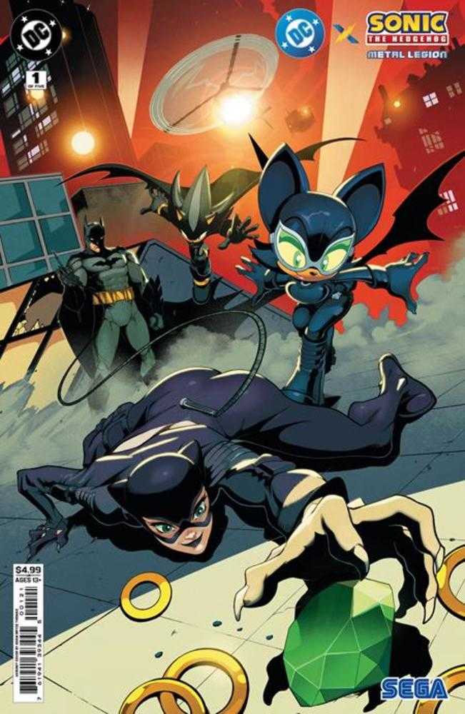 DC X Sonic The Hedgehog The Metal Legion #1 (Of 5) Cover B Adam Bryce Thomas Card Stock Variant | Odin's Place