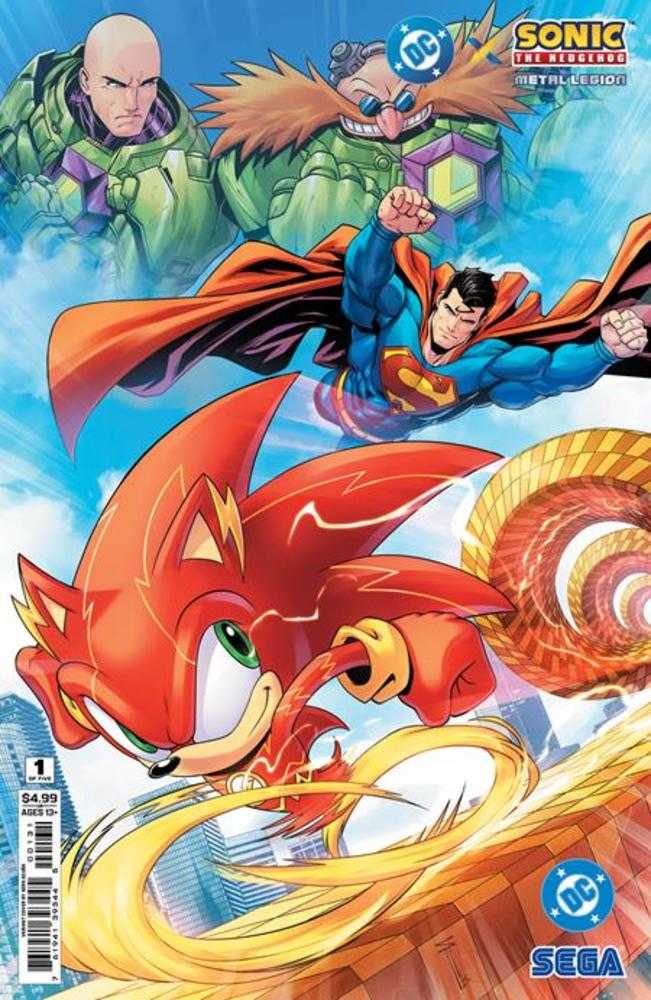 DC X Sonic The Hedgehog The Metal Legion #1 (Of 5) Cover C Serg Acuna Card Stock Variant | Odin's Place