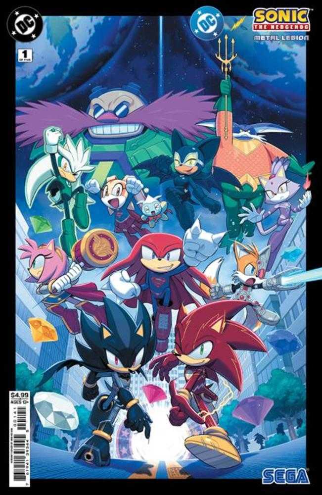 DC X Sonic The Hedgehog The Metal Legion #1 (Of 5) Cover D Min Ho Kim Card Stock Variant | Odin's Place