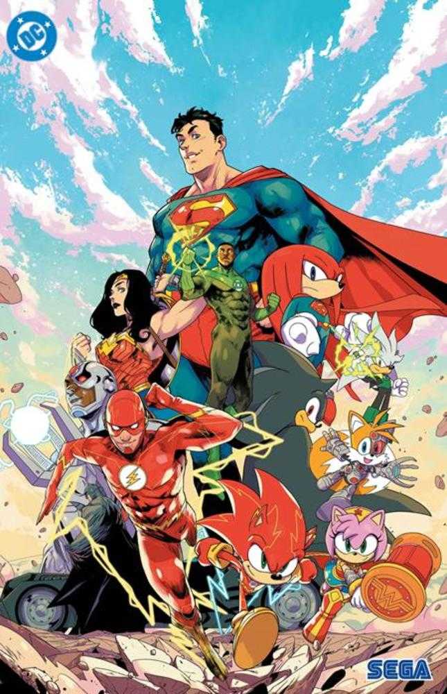 DC X Sonic The Hedgehog The Metal Legion #1 (Of 5) Cover E Pablo M Collar Foil Variant | Odin's Place