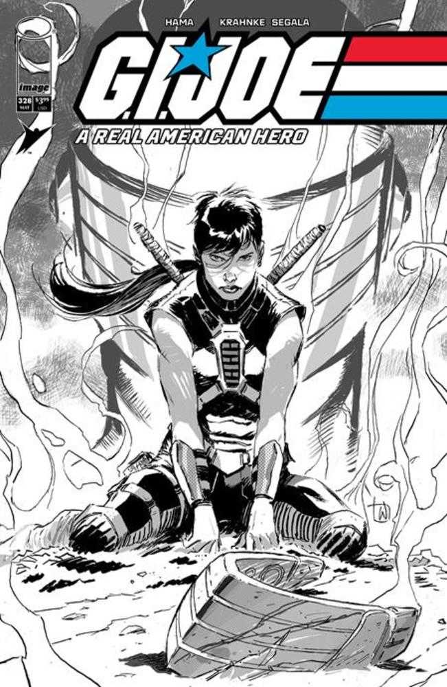 G.I. Joe A Real American Hero #328 Cover B Lee Weeks Black & White Variant | Odin's Place