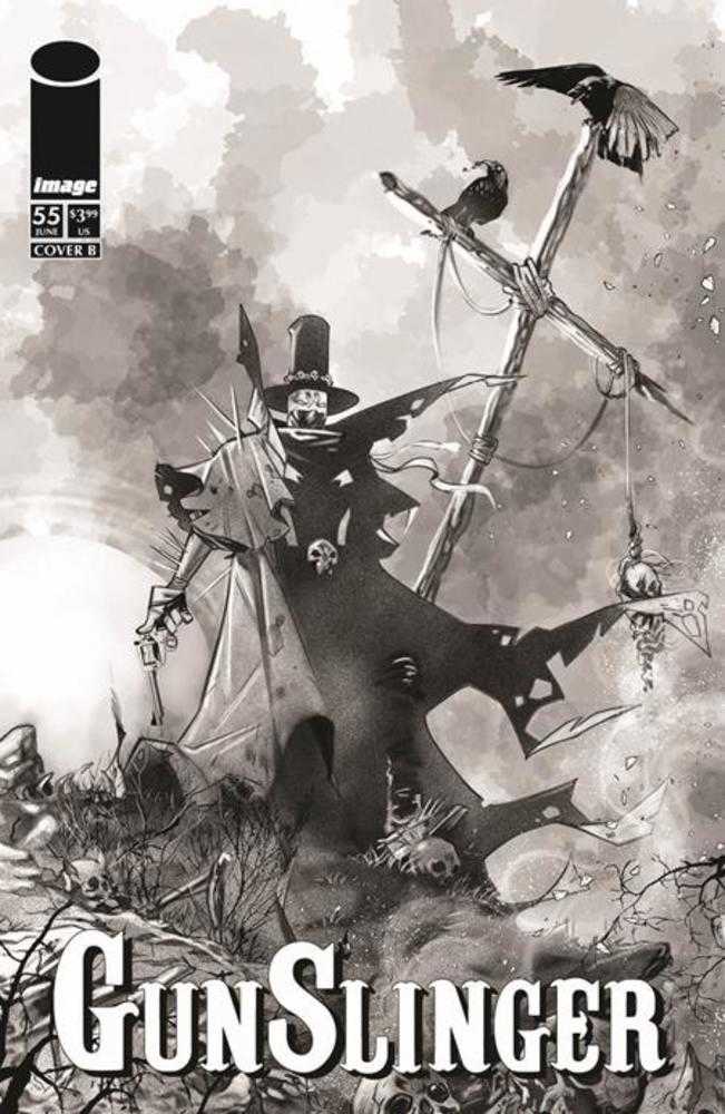 Gunslinger Spawn #55 Cover B Ig Guara Black & White Variant | Odin's Place