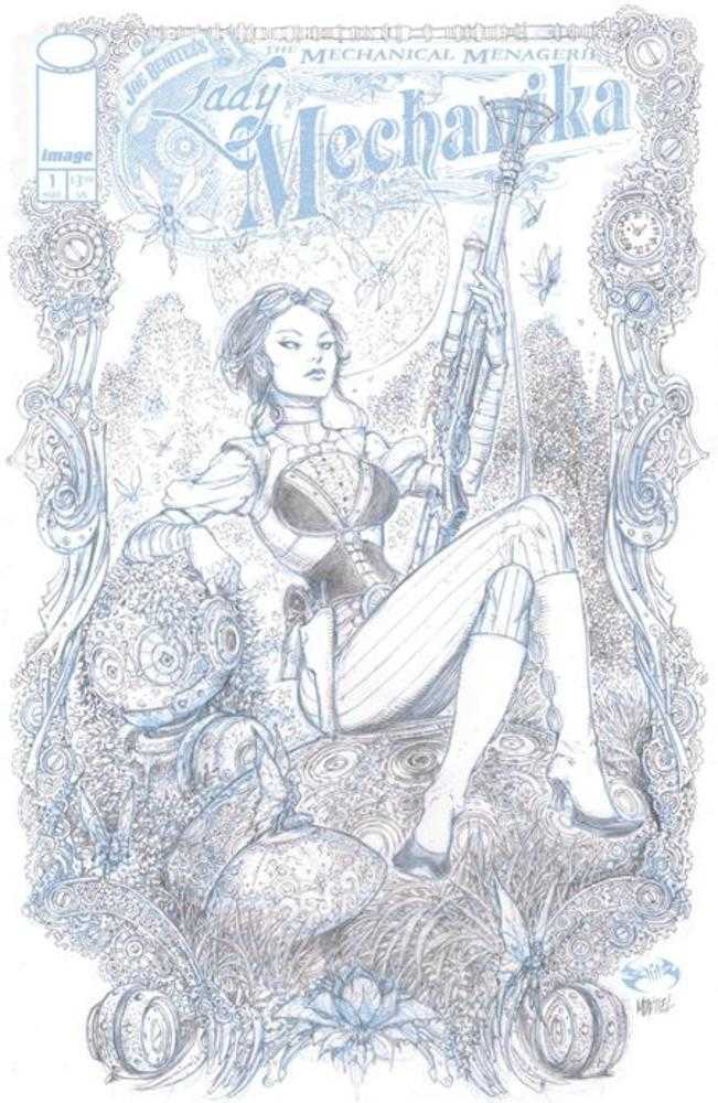Lady Mechanika The Mechanical Menagerie #1 (Of 4) Cover C 1 in 10 Joe Benitez & Martin Montiel B &W Variant | Odin's Place