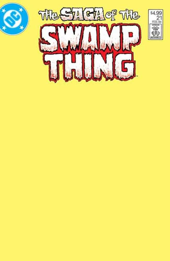 Saga Of The Swamp Thing #21 Facsimile Edition Cover B Blank Card Stock Variant | Odin's Place