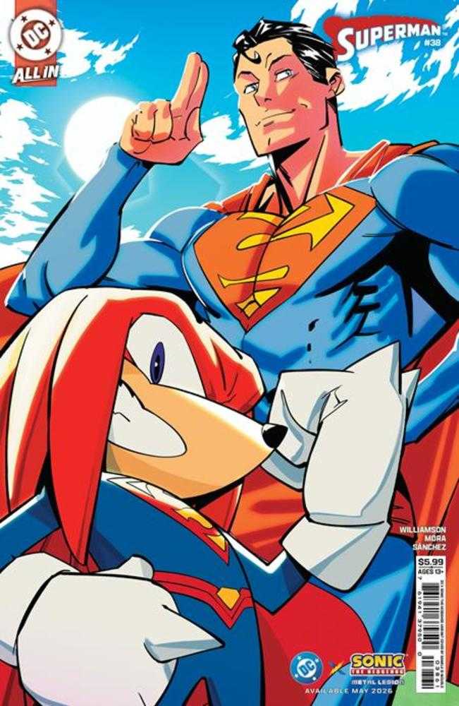 Superman #38 Cover F Daniele Di Nicuolo DC X Sonic Card Stock Variant (The Reign Of The Superboys) | Odin's Place
