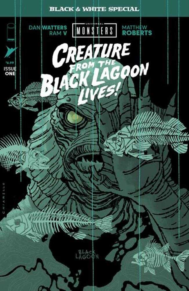 Universal Monsters Creature From The Black Lagoon Lives Black & White Special #1 (Of 2) Cover B Mark Chiarello Variant | Odin's Place