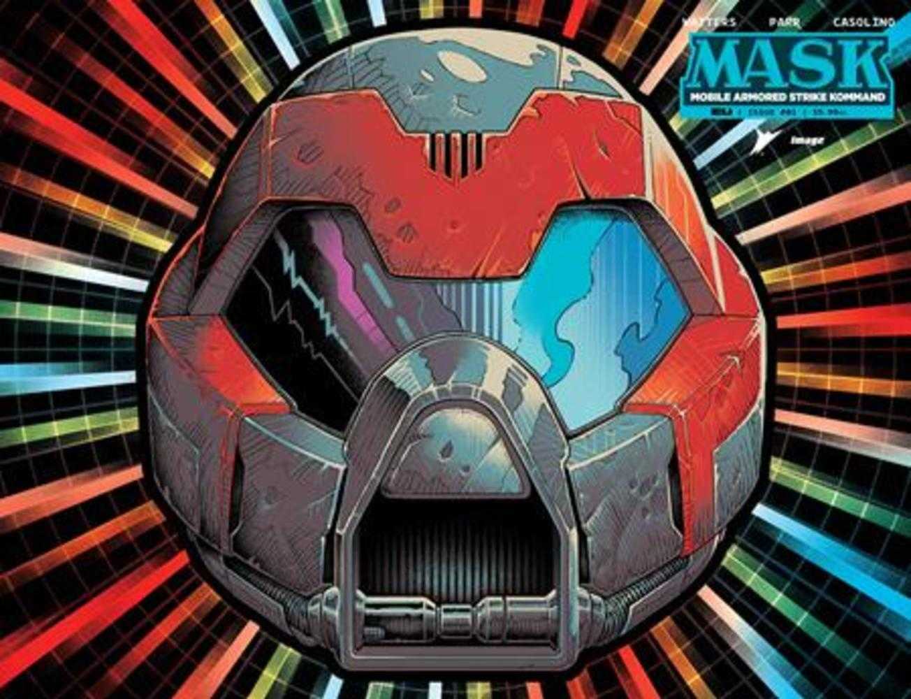 Mask #1 Cover P Pye Parr & Luke Preece & Andres Juarez Die Cut Foil Mask Variant | Odin's Place