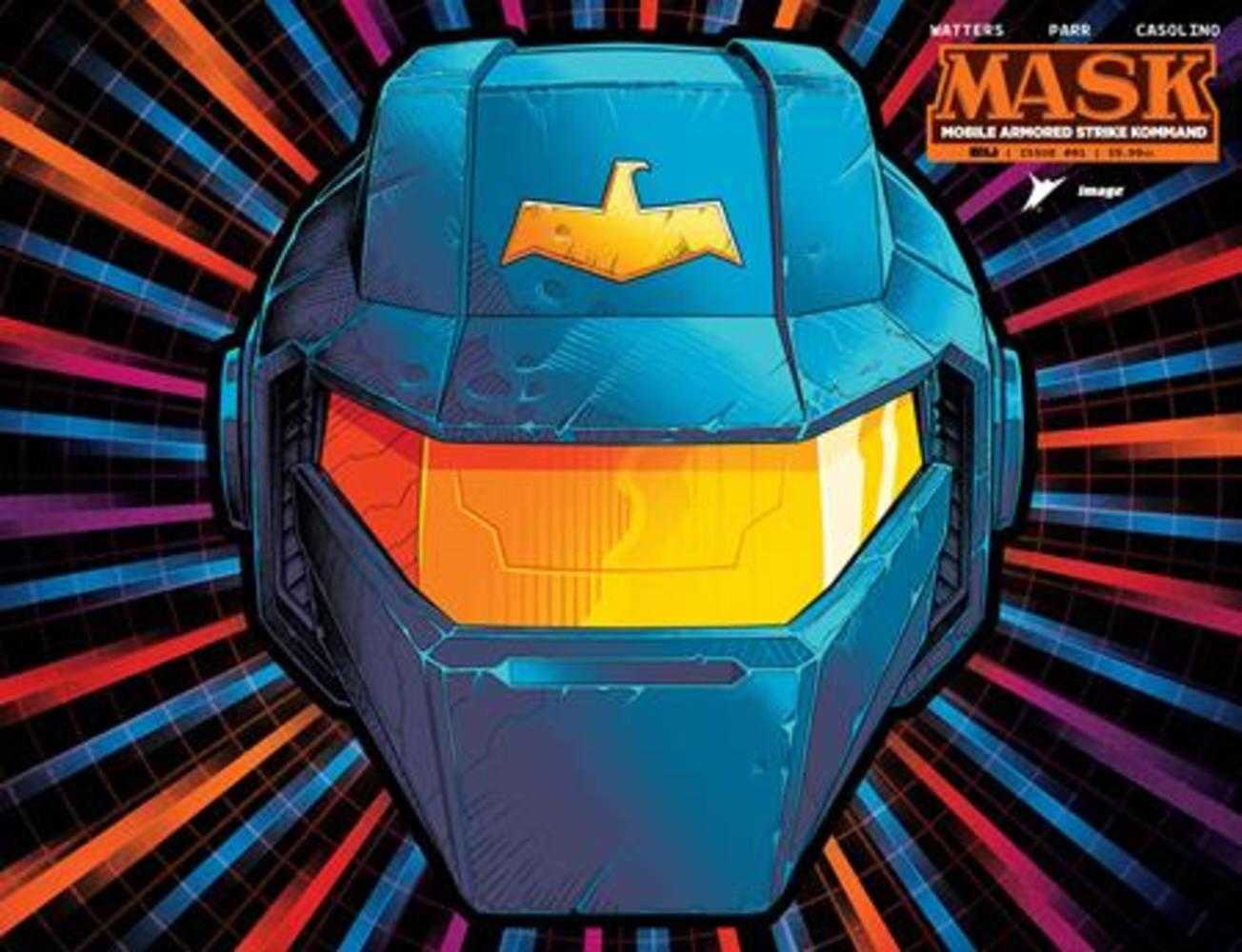 Mask #1 Cover Q Pye Parr & Luke Preece & Andres Juarez Die Cut Foil Mask Variant | Odin's Place