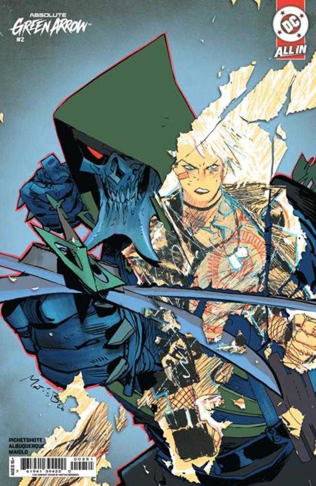 Absolute Green Arrow #2 (Of 6) Cover E 1 in 25 Matias Bergara Card Stock Variant | Odin's Place