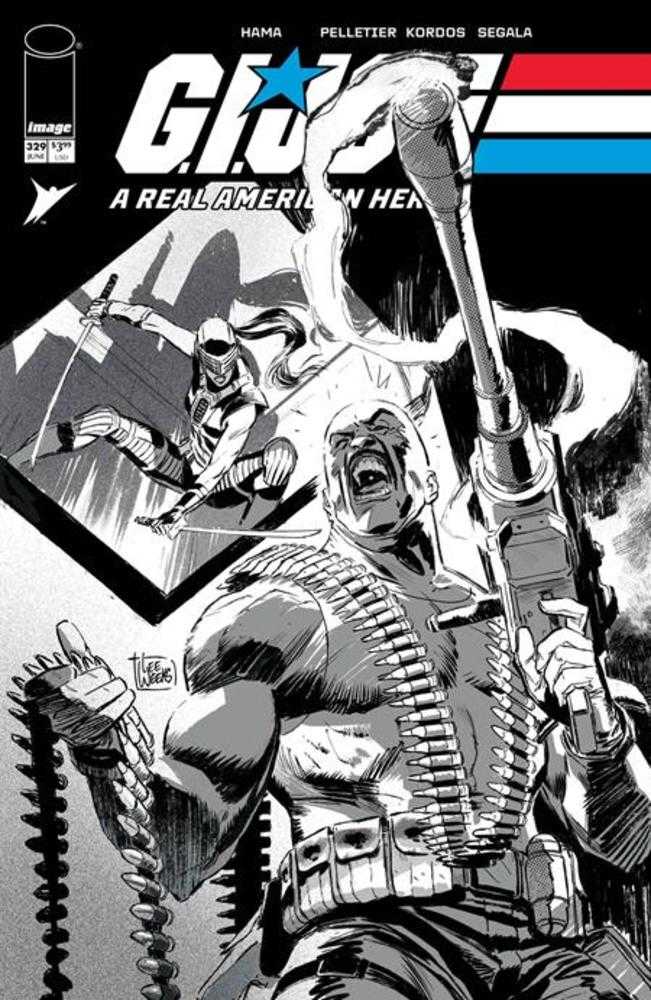 G.I. Joe A Real American Hero #329 Cover B Lee Weeks Black & White Variant | Odin's Place