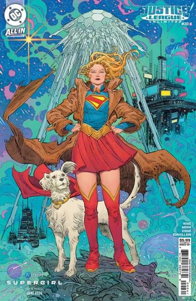 Justice League Unlimited #20 Cover F Bilquis Evely Supergirl Movie Card Stock Variant | Odin's Place